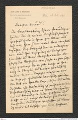 Nachlass Franz Steindachner, Brief von Franz Hauer an Franz Steindachner (16.11.1895), Inv.Nr. 205.02, Seite 1